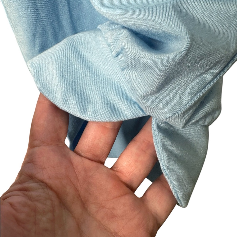 AnyBody Lounge Cozy Jersey Knit Split Cuff Joggers Size 2X Light Blue - Picture 7 of 10
